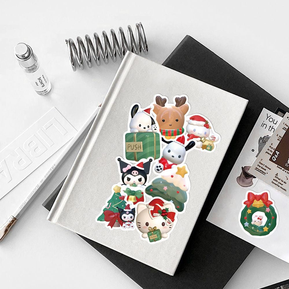 Kawaii Christmas Anime Stickers