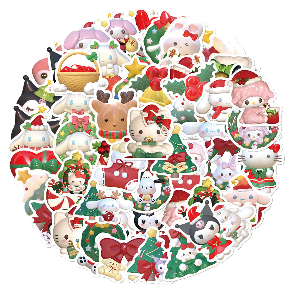 Kawaii Christmas Anime Stickers