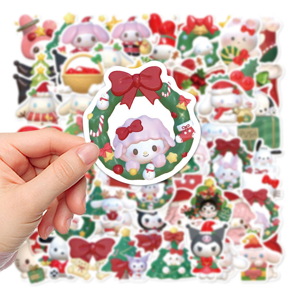 Kawaii Christmas Anime Stickers