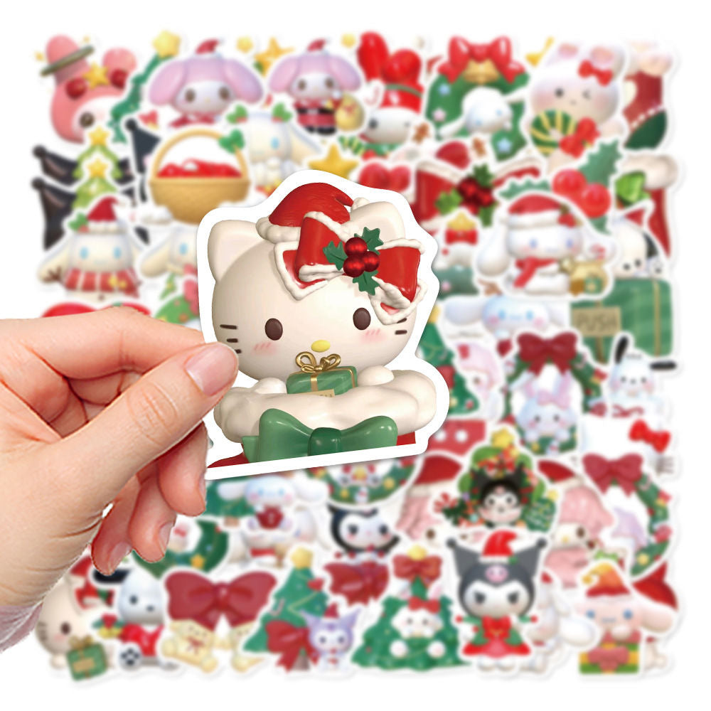 Kawaii Christmas Anime Stickers