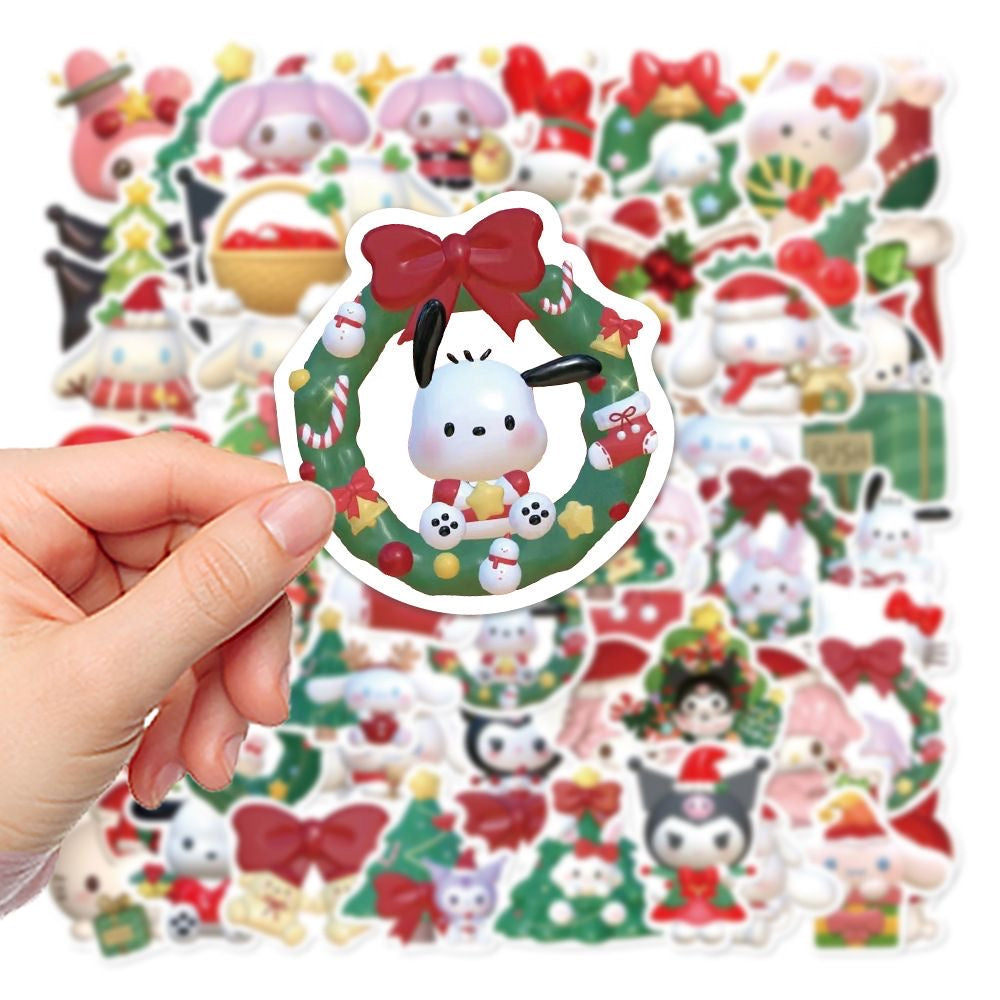 Kawaii Christmas Anime Stickers