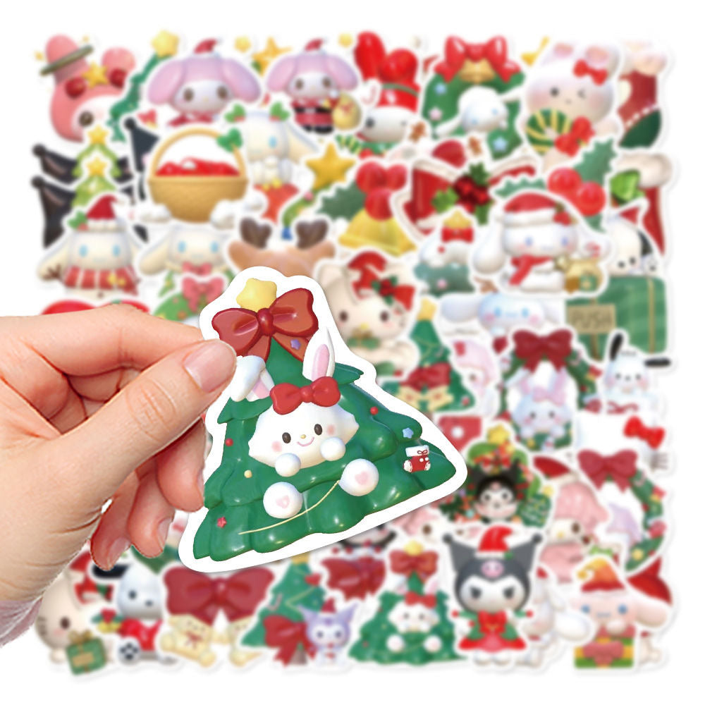 Kawaii Christmas Anime Stickers