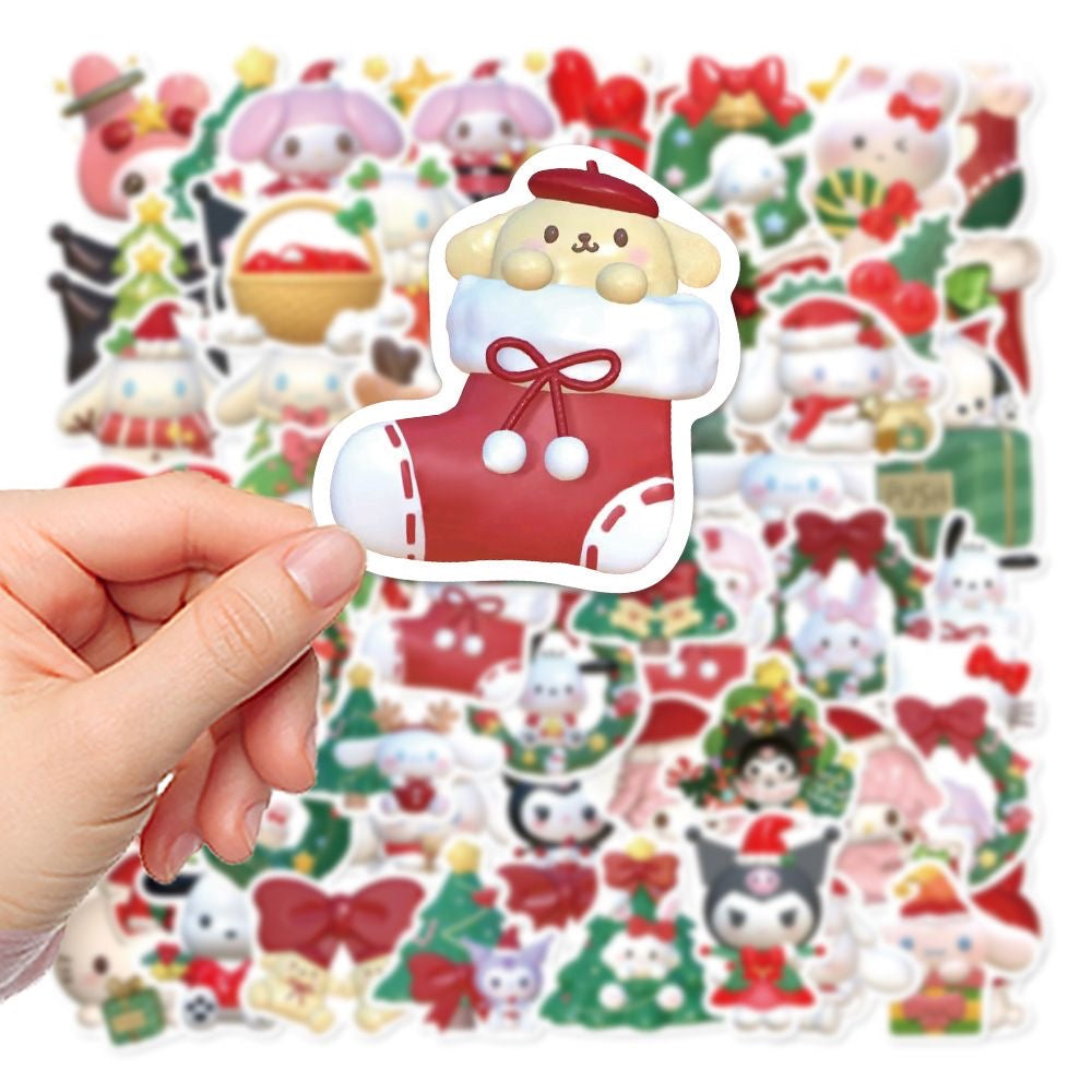 Kawaii Christmas Anime Stickers