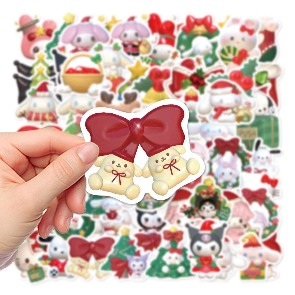 Kawaii Christmas Anime Stickers