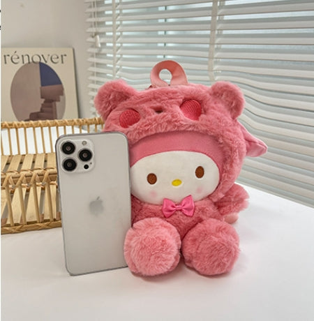 Mini sac à dos en peluche de dessin animé
