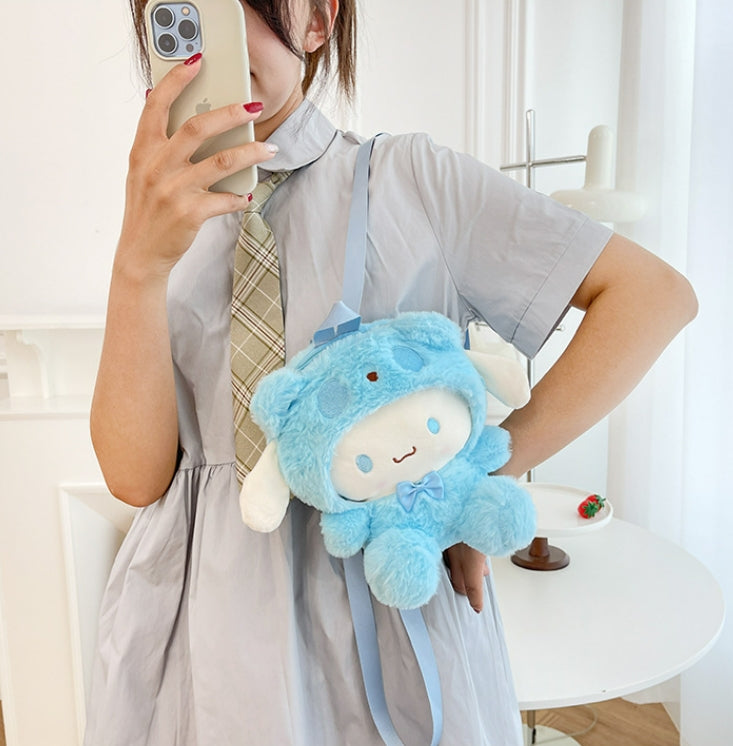 Mini sac à dos en peluche de dessin animé