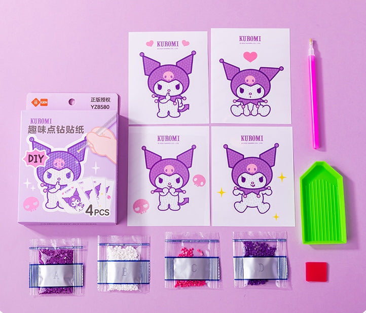 Autocollants de peinture au diamant Kawaii DIY