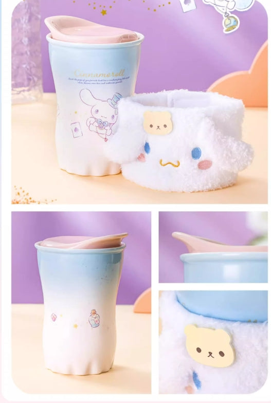 Ceramic Cup with Plush Cup Cover 370ml
