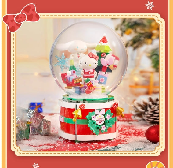 Kitty and Cinna Christmas Music Box Building Blocks