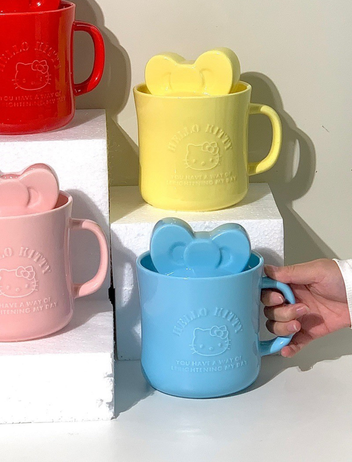 Ceramic Kitty Bow Mug 500ml