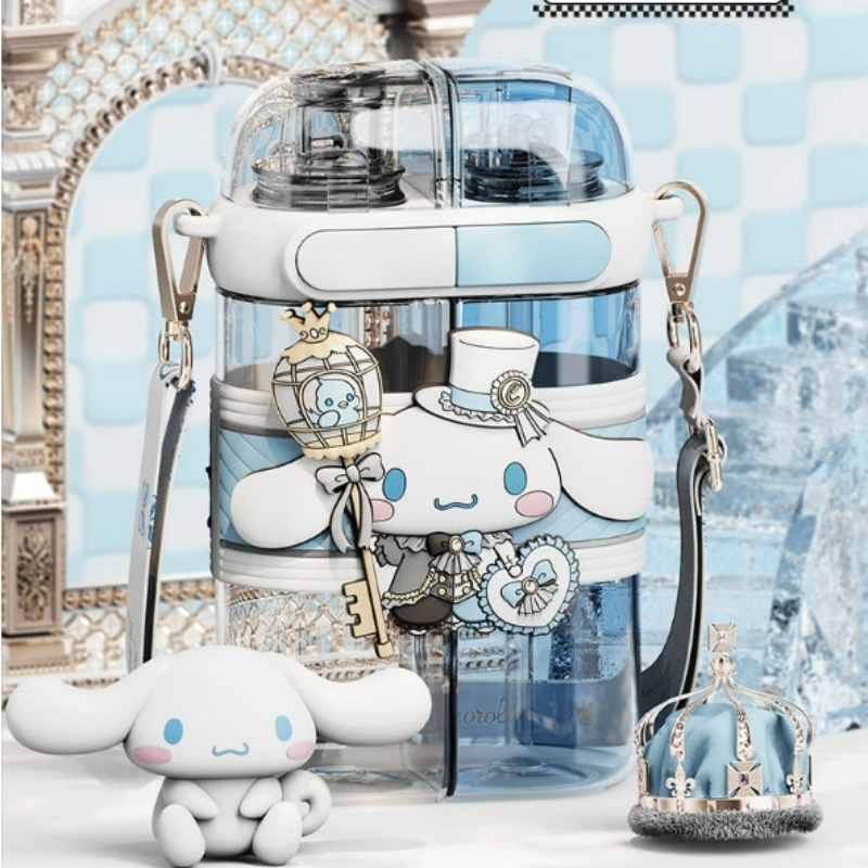 Cartoon Double Drinking Bottle 640ml KI427