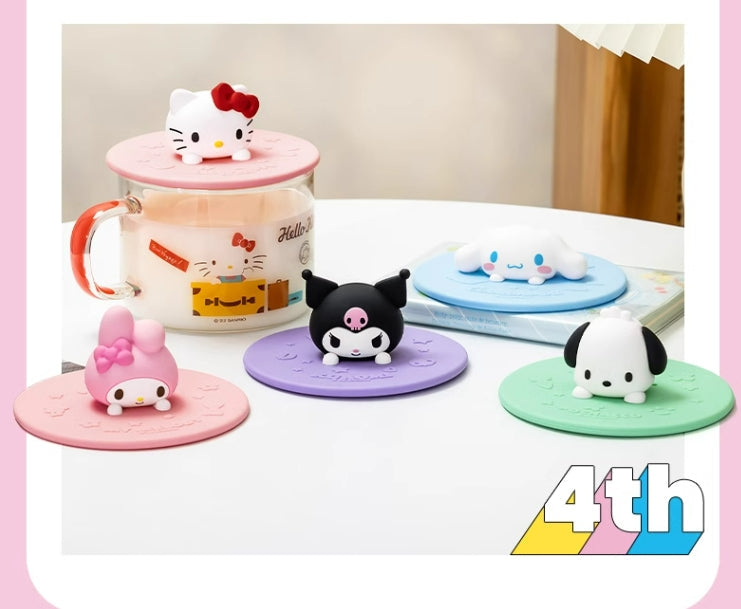 Cartoon Silicone Cup Lids