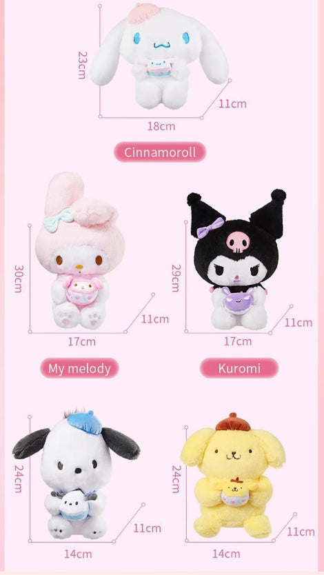 Cute Sandwich Cookie Sitting Plush Toy