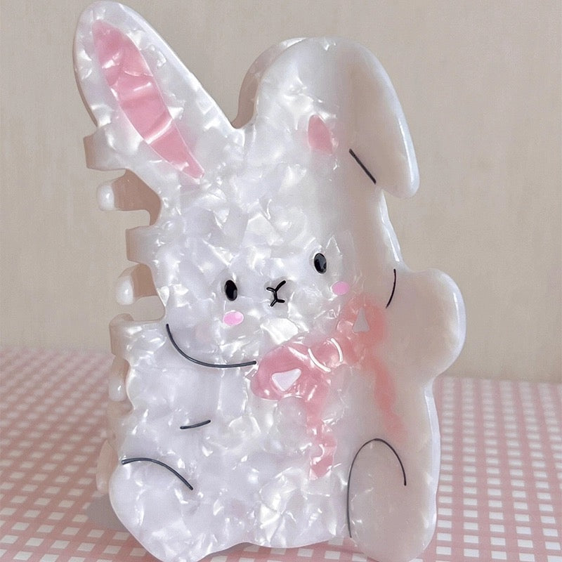 Cute Rabbit Acetate Acrylic Hair Claw