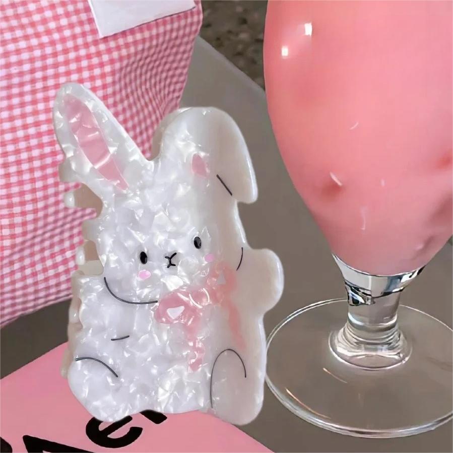Cute Rabbit Acetate Acrylic Hair Claw
