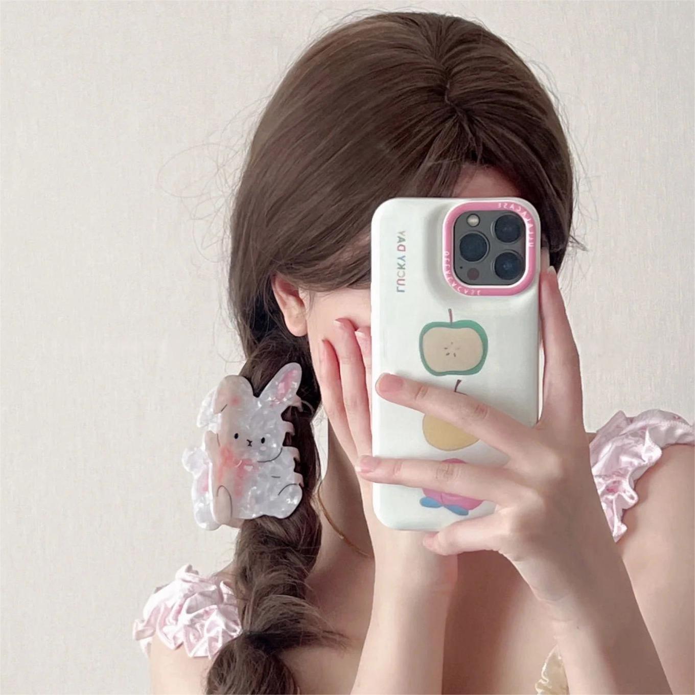 Cute Rabbit Acetate Acrylic Hair Claw