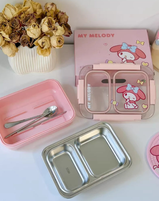 Boîte à bento à compartiments Kawaii