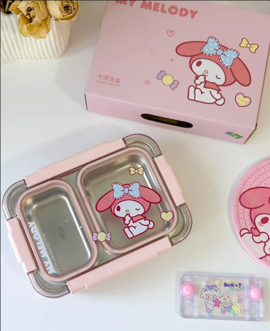 Boîte à bento à compartiments Kawaii