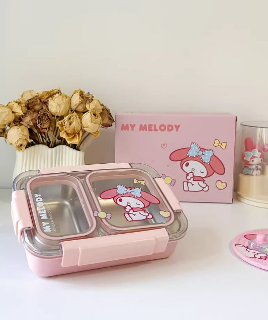 Boîte à bento à compartiments Kawaii