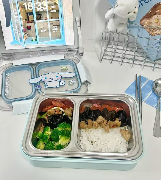 Boîte à bento à compartiments Kawaii