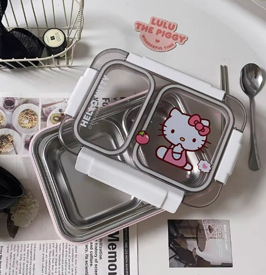 Boîte à bento à compartiments Kawaii