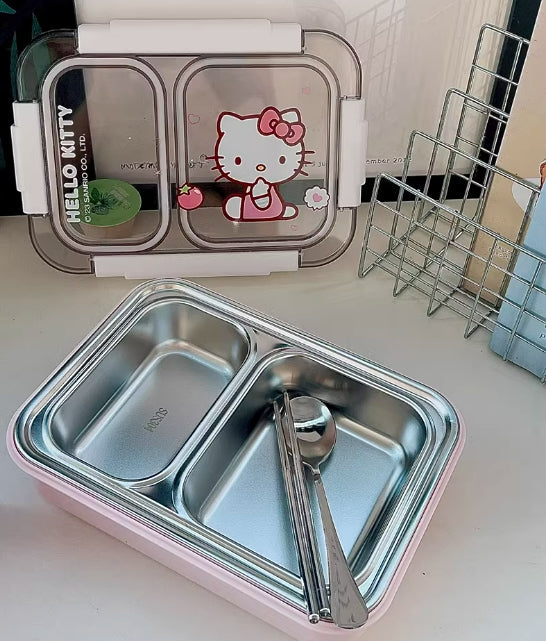 Boîte à bento à compartiments Kawaii