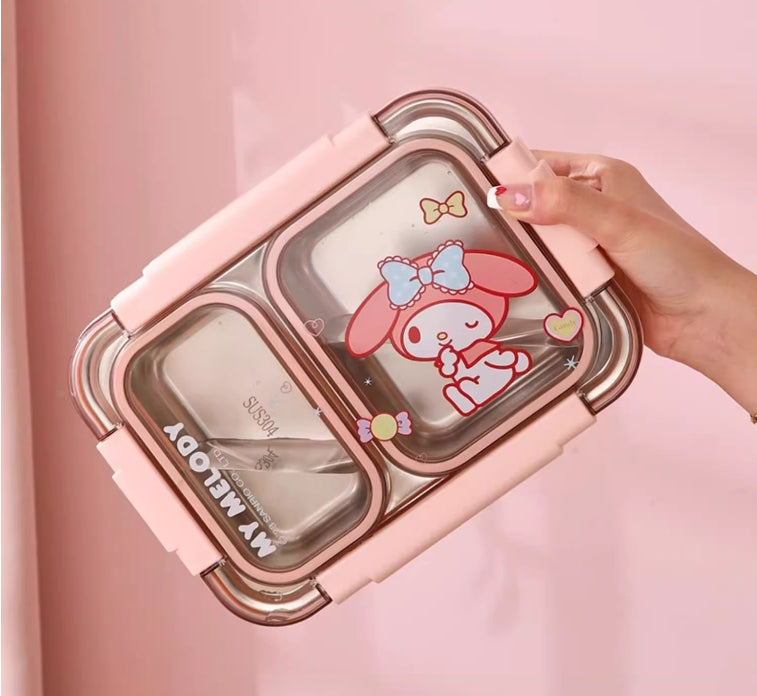 Boîte à bento à compartiments Kawaii
