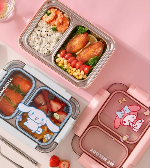 Boîte à bento à compartiments Kawaii