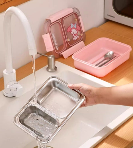 Boîte à bento à compartiments Kawaii