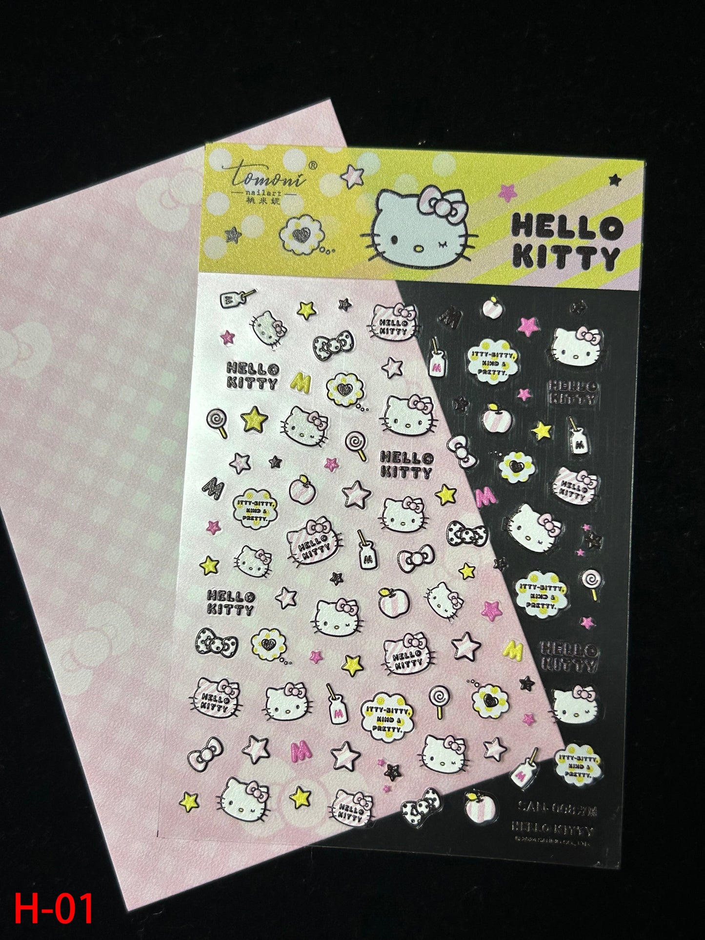 Autocollants pour nail art à l'effigie de chatons