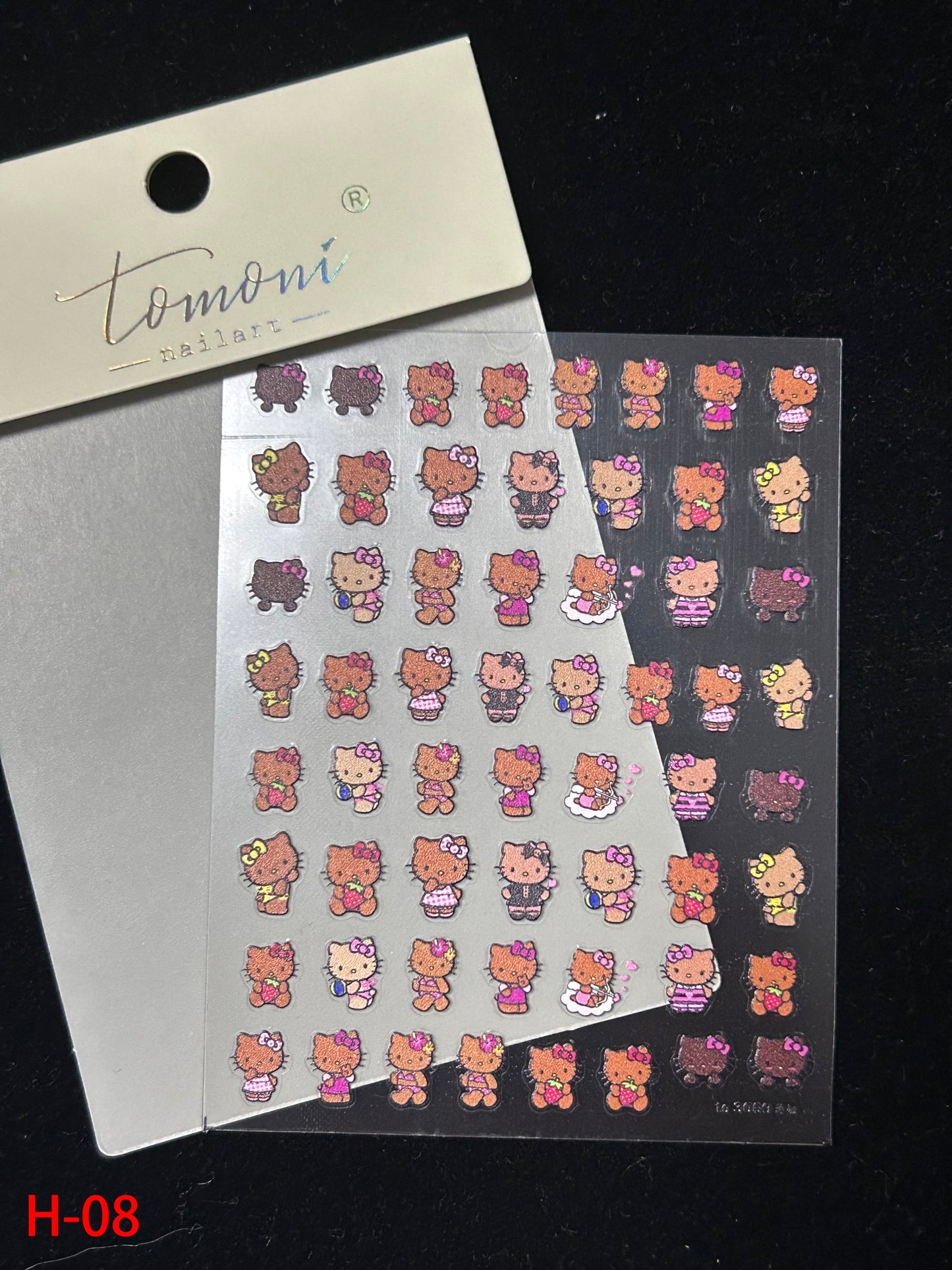 Autocollants pour nail art à l'effigie de chatons