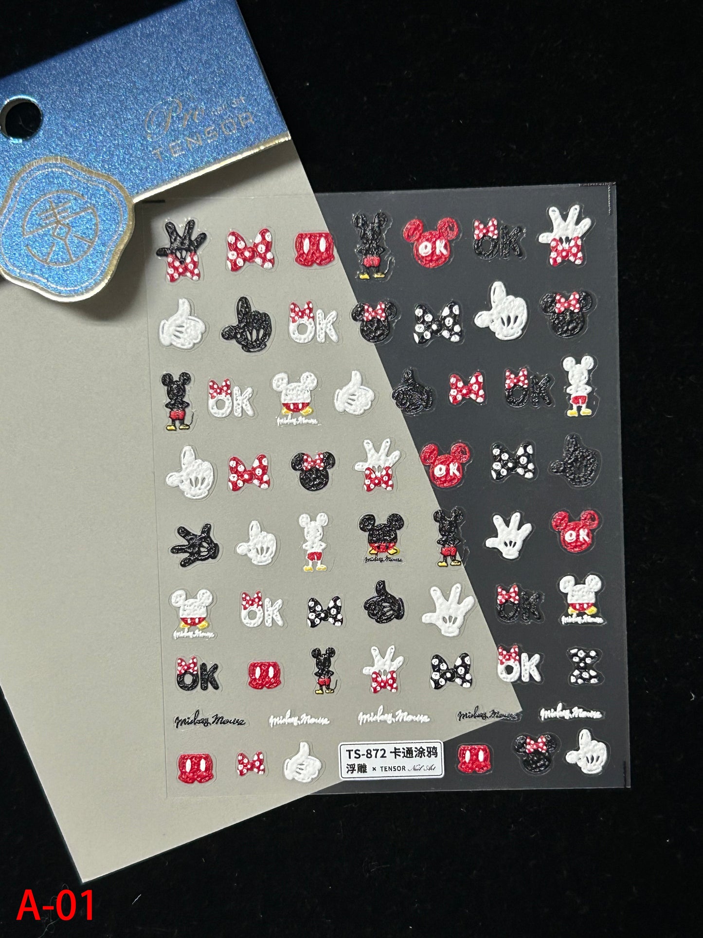 Autocollants pour nail art kawaii