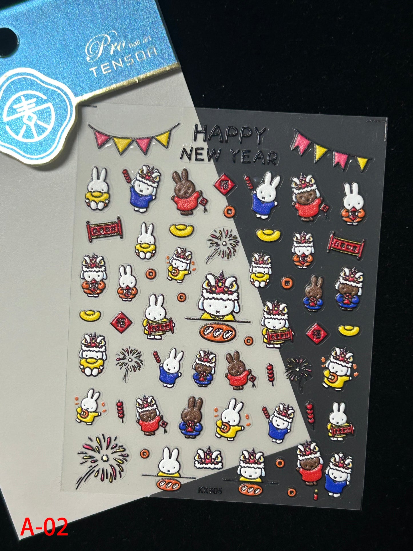 Autocollants pour nail art kawaii