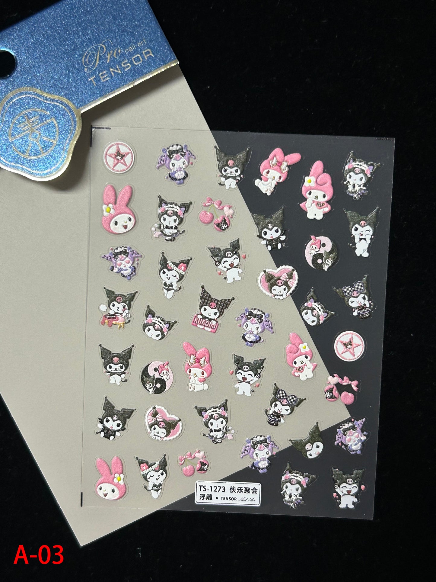 Autocollants pour nail art kawaii