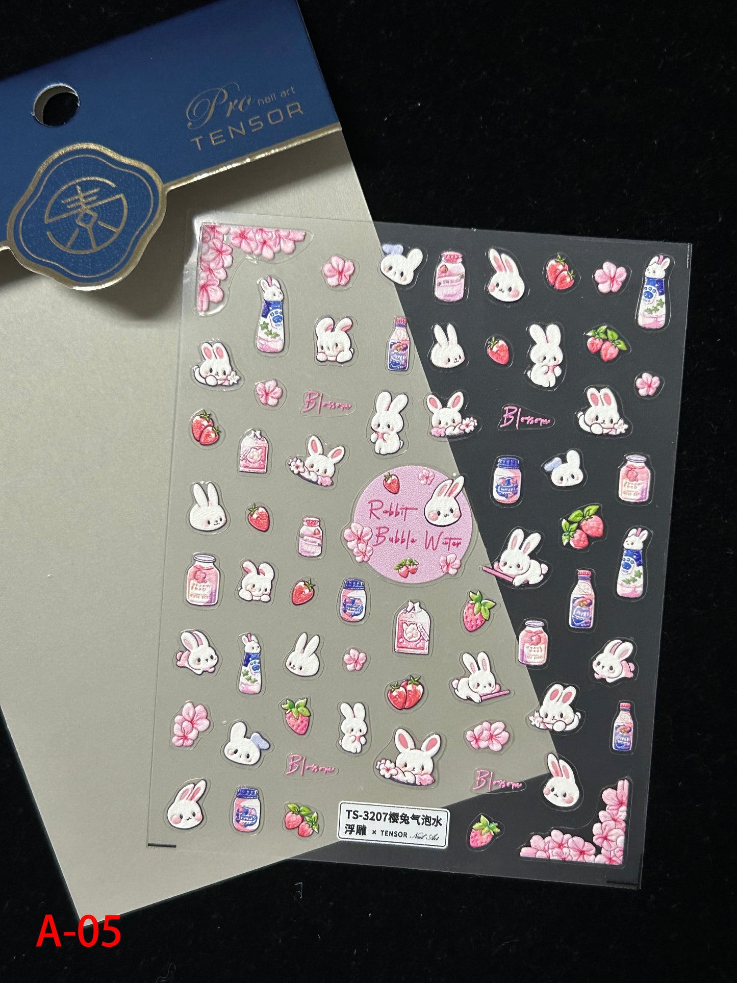 Autocollants pour nail art kawaii