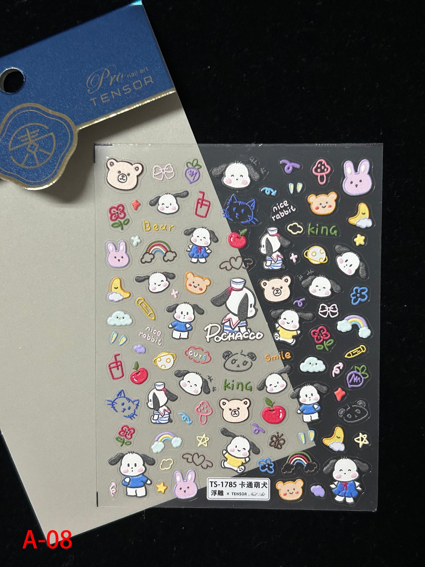 Autocollants pour nail art kawaii