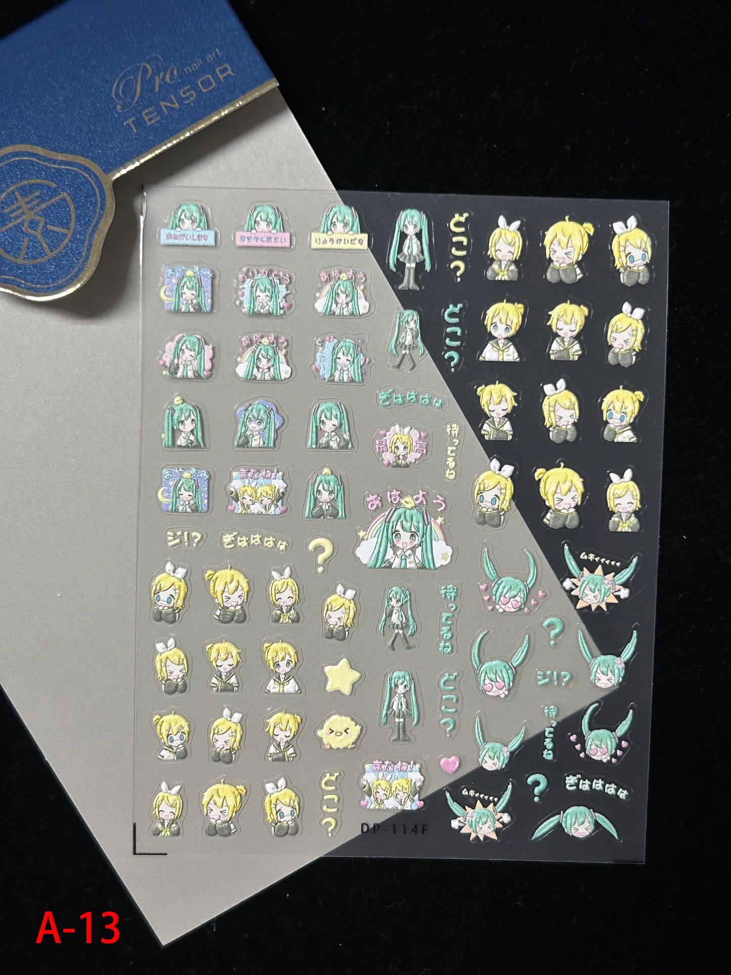 Autocollants pour nail art kawaii