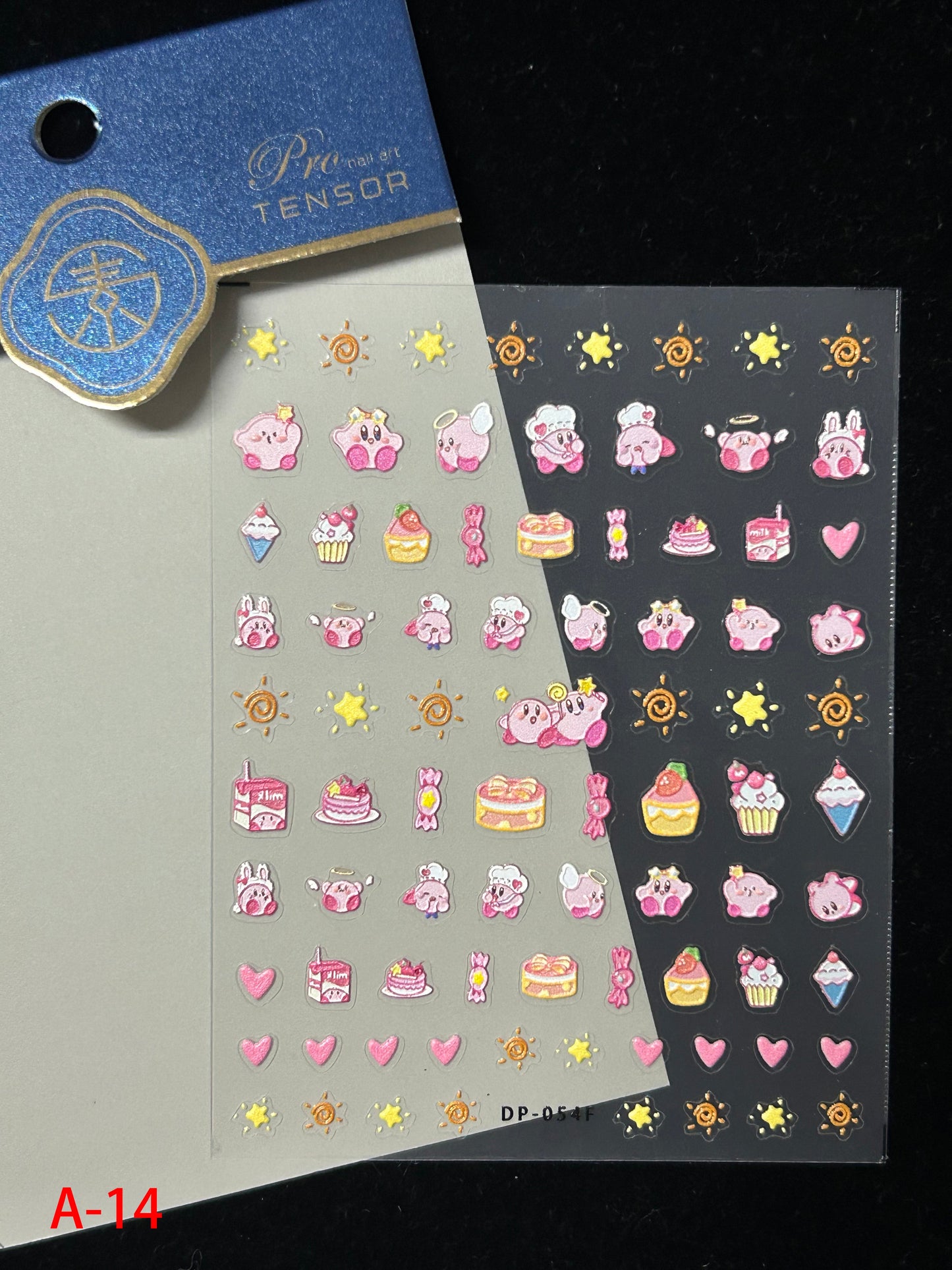 Autocollants pour nail art kawaii