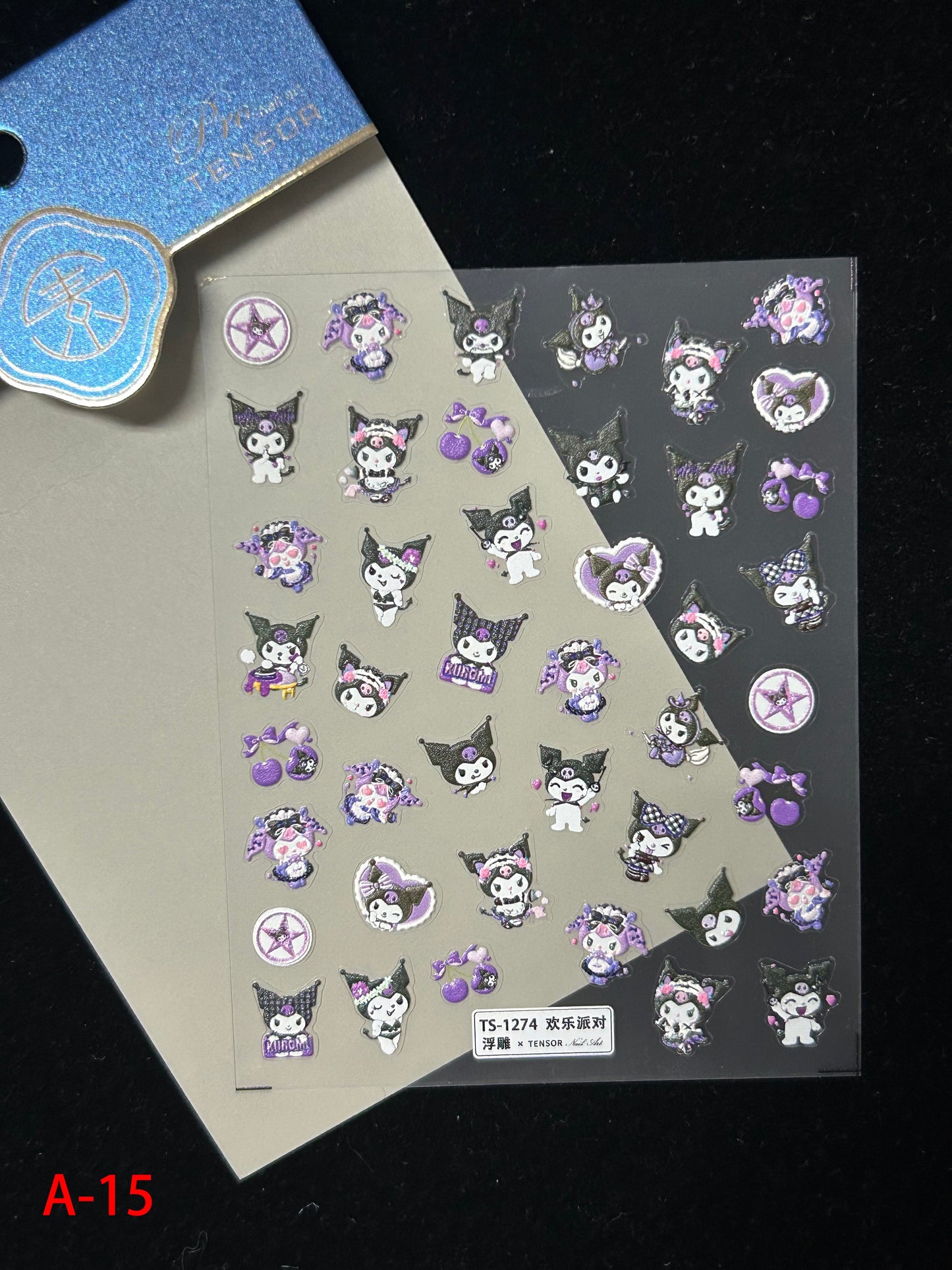 Autocollants pour nail art kawaii