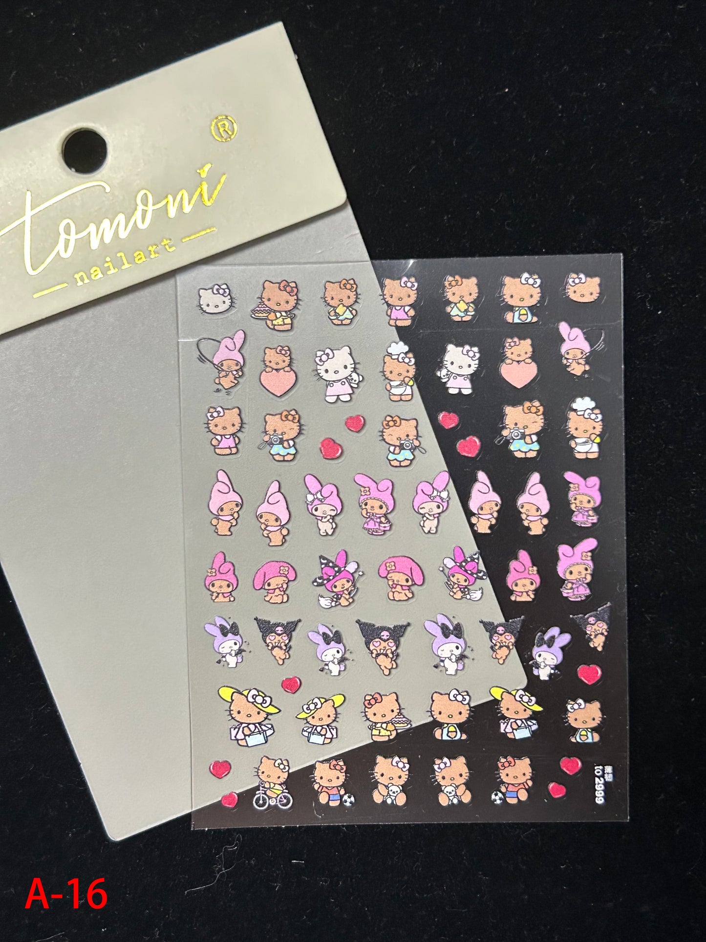 Autocollants pour nail art kawaii