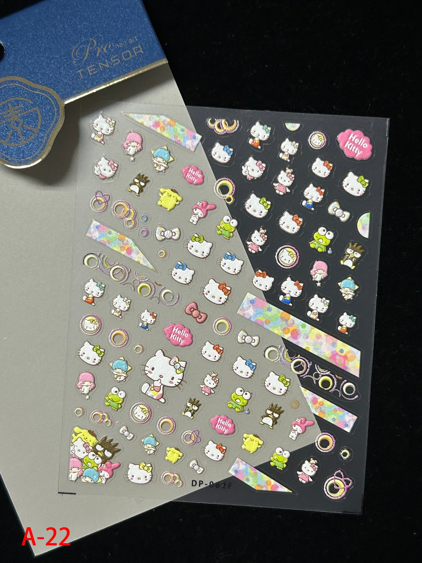 Autocollants pour nail art kawaii