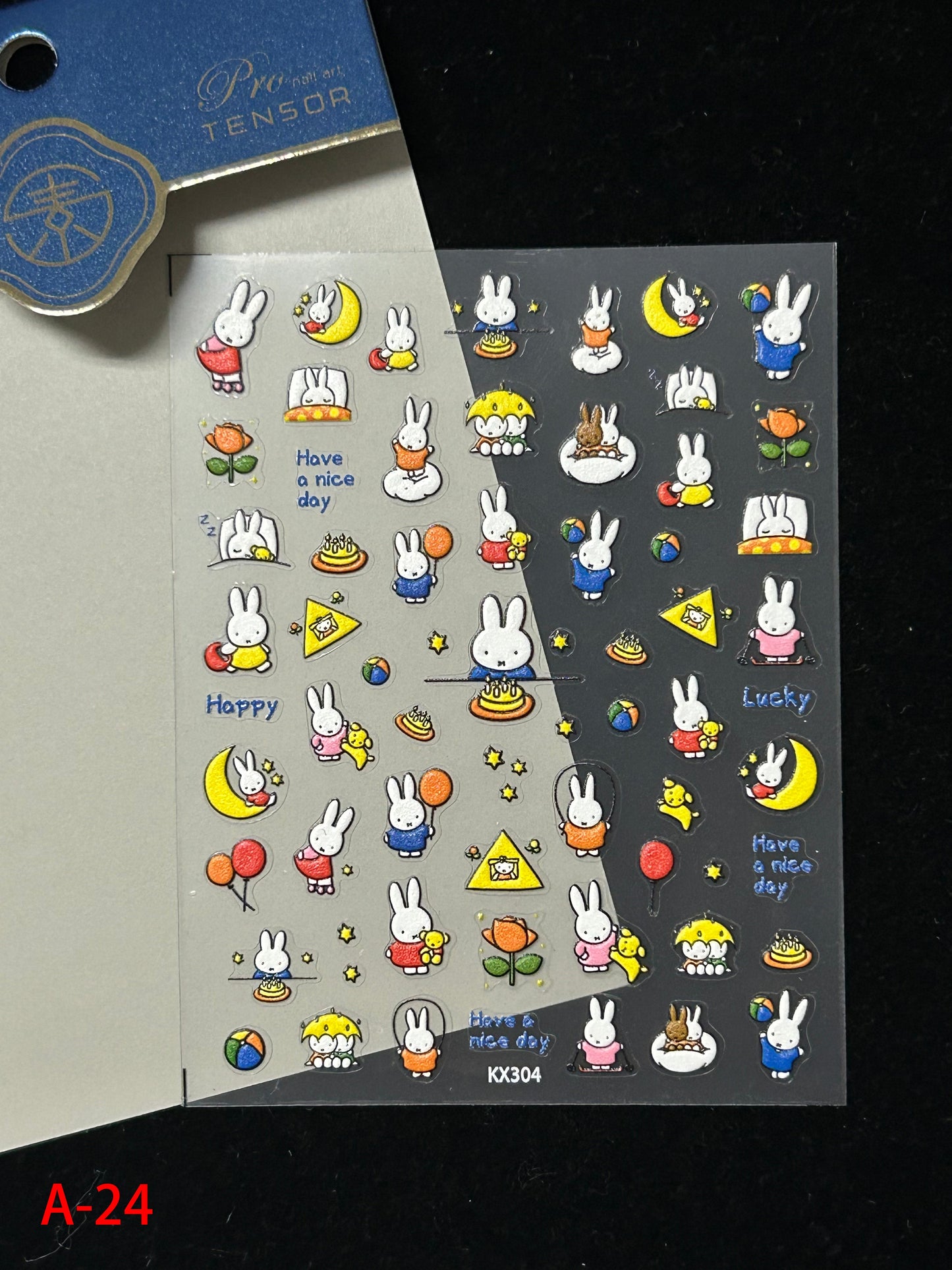 Autocollants pour nail art kawaii