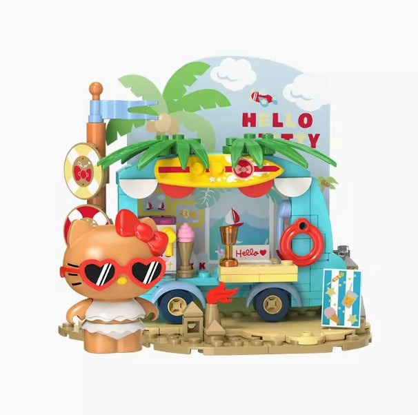 Kitty Hawaii Seaside Holiday Series Building Blocks
