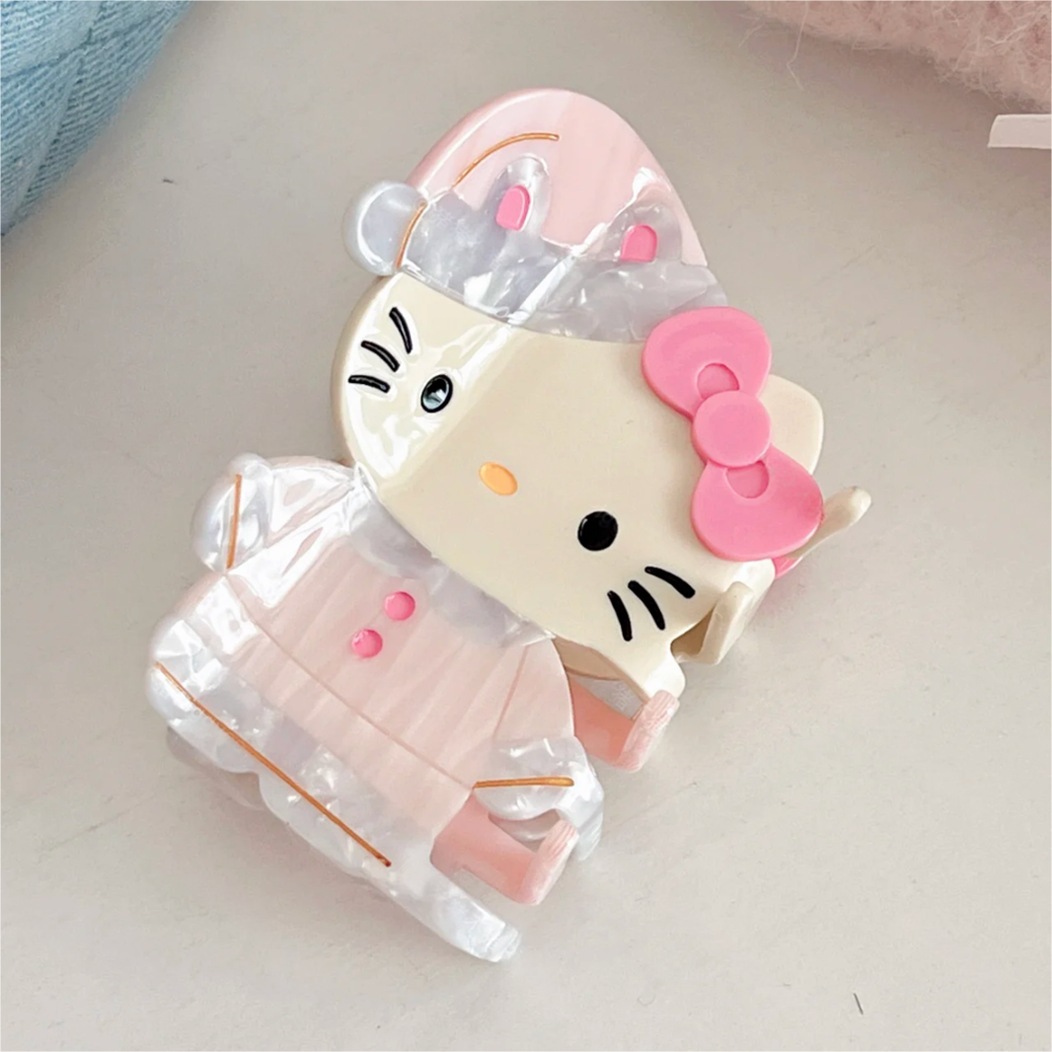 Sweet Kitty Sleepwear Acrylic Hair Claw Hair Clip