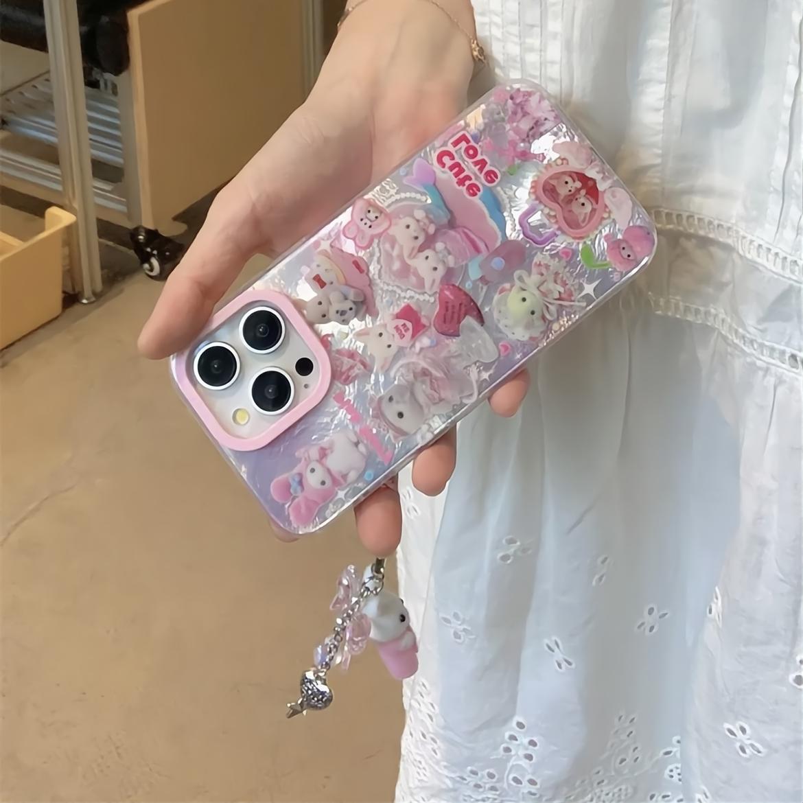 Süße Liebe Katze Familien iPhone Fall mit Zubehör