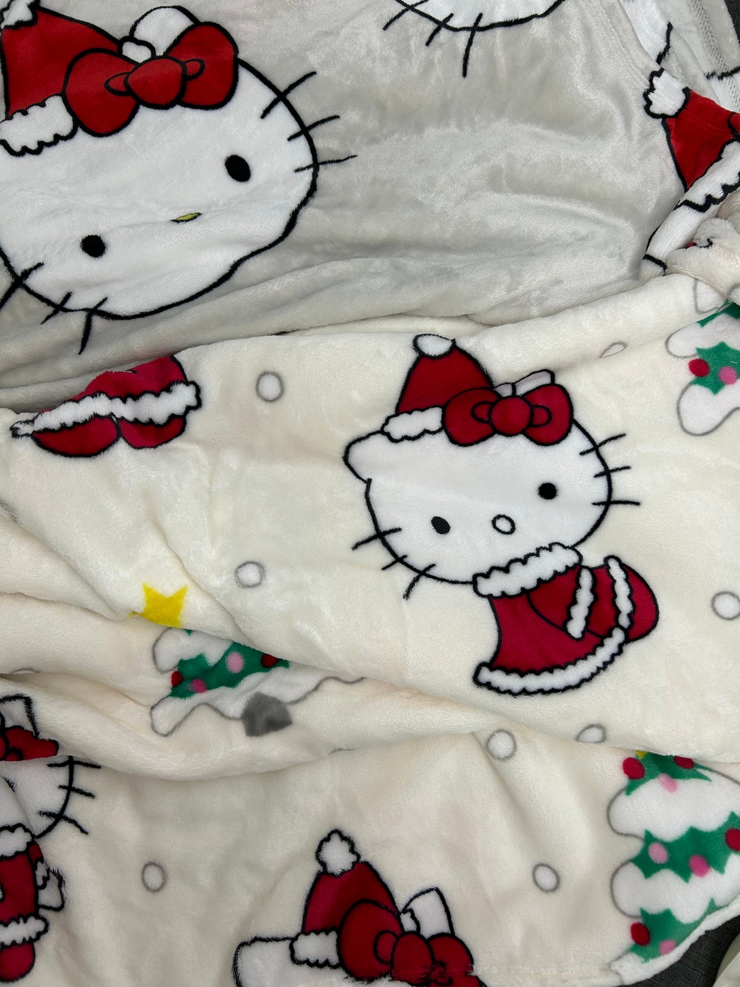 Kitty Christmas Plush Blanket