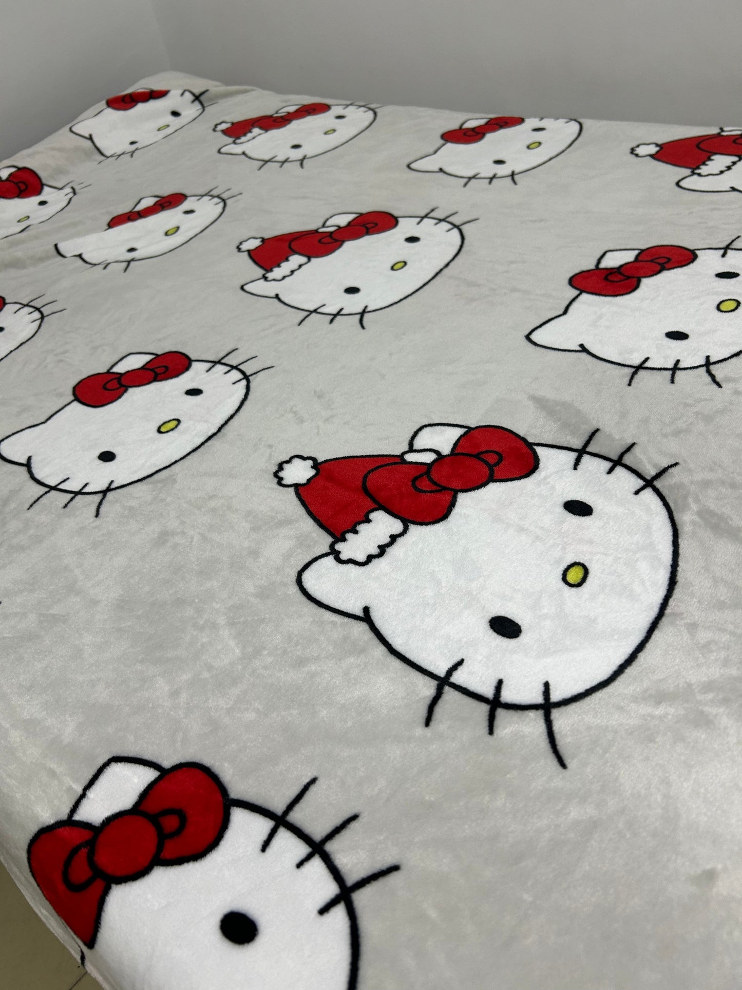 Kitty Christmas Plush Blanket