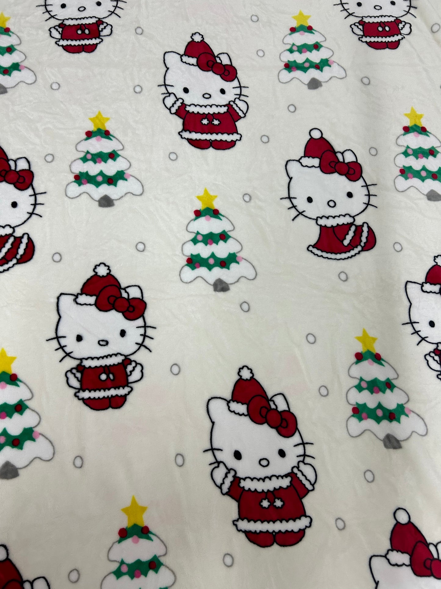 Kitty Christmas Plush Blanket