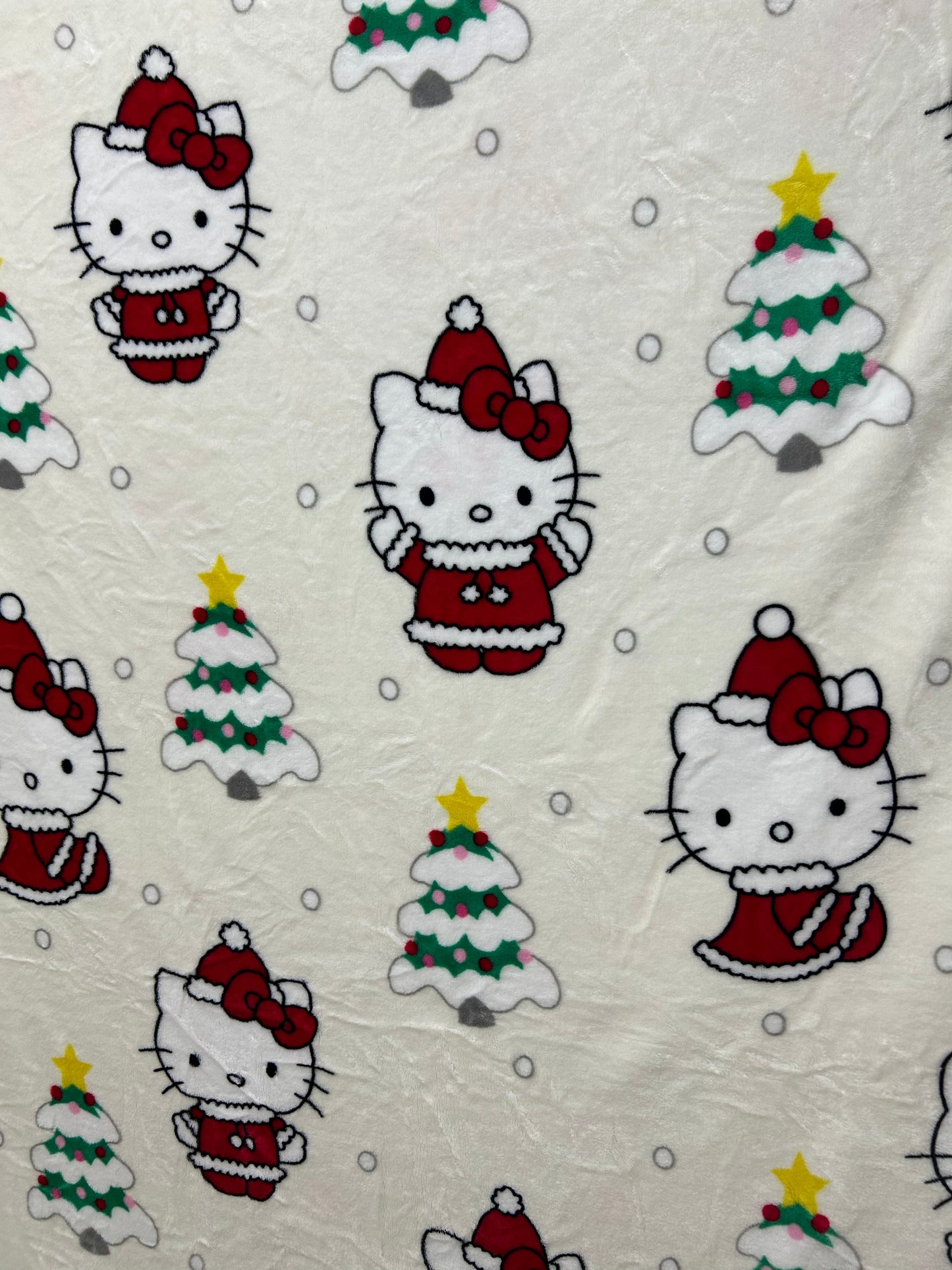 Kitty Christmas Plush Blanket