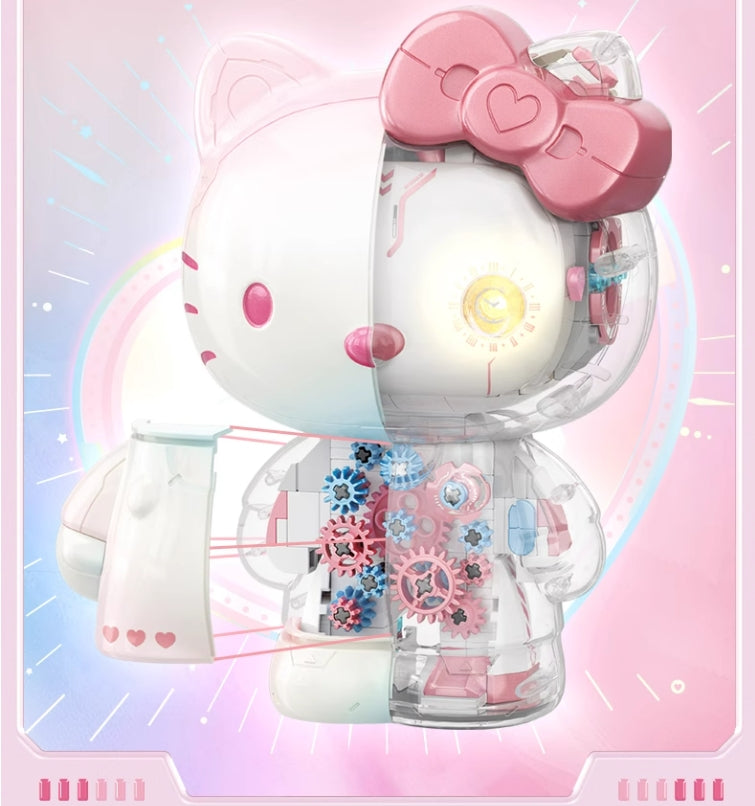 Colorful Kitty Model Building Blocks